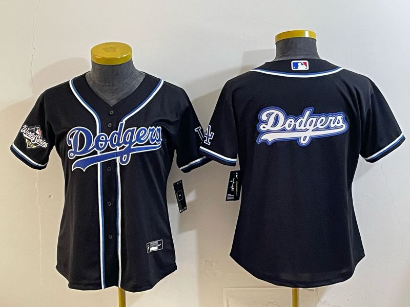 Youth 2026 Los Angeles Dodgers Blank Black Game Nike MLB Jersey style 0013->youth mlb jersey->Youth Jersey